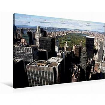 CALVENDO Cityscape Comic‑Leinwand 90x60 cm – New York Edition