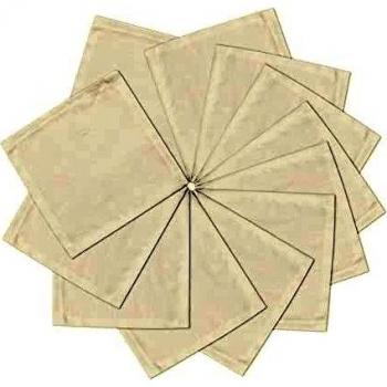 Linendo Linen Dinner Napkins 15 x 15 cm Ivory