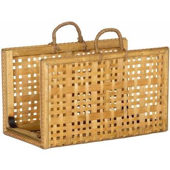 Porte Magazines en Bambou et Rotin