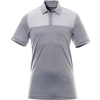 Adidas Climachill Heather Block Polo, Midgrey, Large