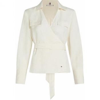 Tommy Hilfiger Damenhemd WW0WW44697 in Écru