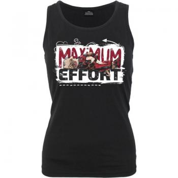 Deadpool – Marvel‑Top „Maximum Effort“ – Damen, XXL – Schwarzer Fanartikel
