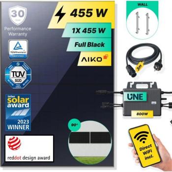 Kit Energía Solar Wall-90 455Wp con Wifi e Instalación Rápida – Robinsun