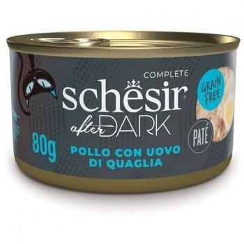 Schesir After Dark Adult Pollo e Uova di Quaglia Paté 80g