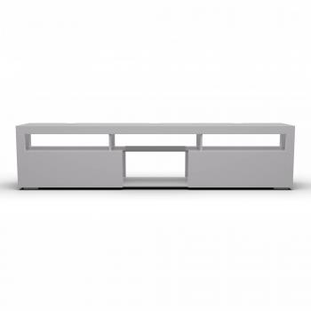 Meuble TV Elgin 150 × 30 × 40 cm Blanc – Design Moderne avec LED Multicolores (Klarstein)