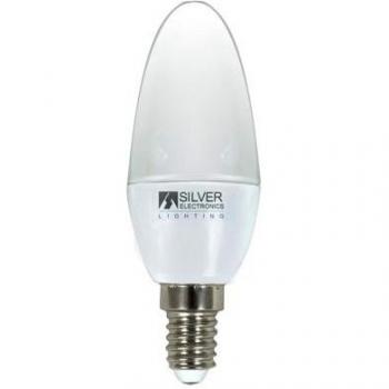 Bombilla led decorativa silver electronic vela 7w=70w
