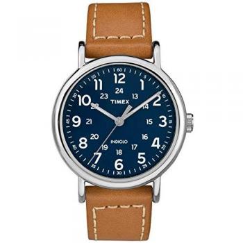 Reloj de Pulsera Timex Weekender 40mm Tostado‑Azul