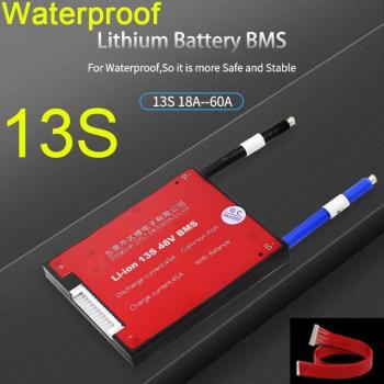 Protection Batterie Lithium 13S – BMS 48 V Étanche, 18650 LIPO, 15 A–50 A, Balancement intégré