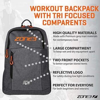 Grey/Orange Zone 3 Training Bag – Unisex Size