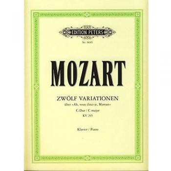 Partitions classique EDITION PETERS MOZART WOLFGANG AMADEUS