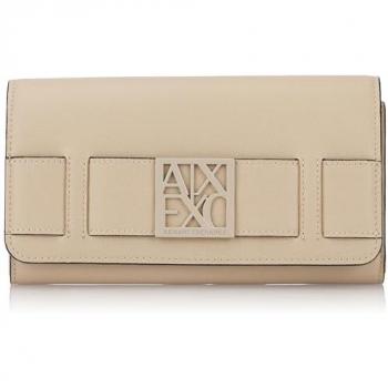 Cartera y Tarjetero Armani Exchange Logo Beige