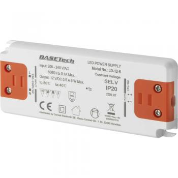 Basetech LED-Trafo LD-12-6 Konstantspannung 6 W 0.5 A