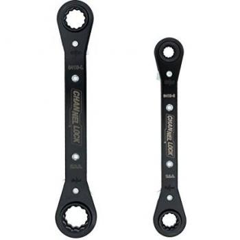 Channellock 841S 2‑Piece 8‑Size SAE Ratcheting Wrench Set