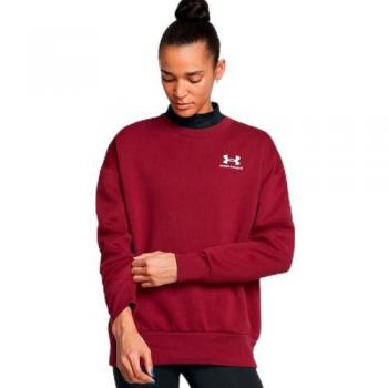 Sudadera Mujer XS Roja Oversized Fleece Esencial Under Armour