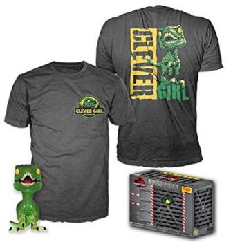 Funko Collectibles Set POP! Vinyl mit Shirt Jurassic Park Velociraptor Exklusiv