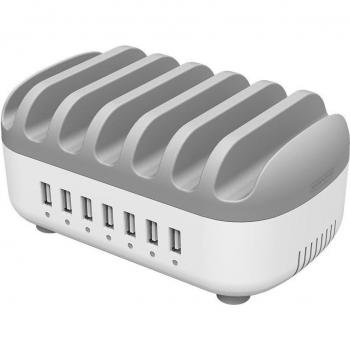 NTONPOWER USB Ladestation 7-Port Multi Ladegerät für mehrere Geräte