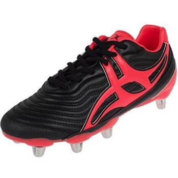 V1 Sidestep 8‑Stud Rugby Boots – SG, Hot Red, Size 9.5