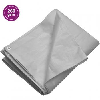 VidaXL LONA HDPE GRIS 260 G/M² 6X10 M