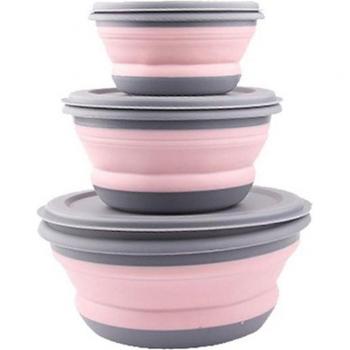 Folding Bowl Set with Lid