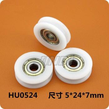 Rodillo de Polea de Nylon 24mm, 10 Unidades, para Cuerda de 2mm con Rodamiento 625ZZ