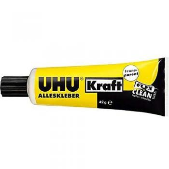 UHU Power Transparent Adhesive Tube, 42g, All Purpose