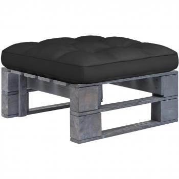 Garten-Paletten-Hocker Grau