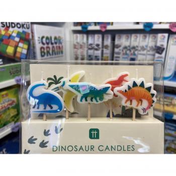 Kreative Dino Torte Kerzen – 5 Stück