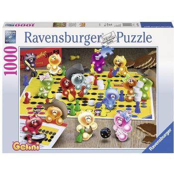 Ravensburger Puzzle mit Motiv Spieleabend bei den Gelini (1000 Teile)