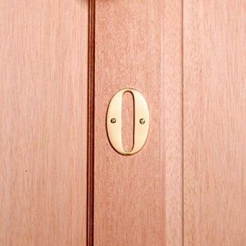 Individual 10cm 4 tall solid brass house number