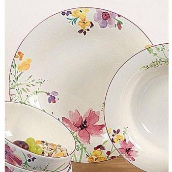 Mariefleur Basic 6er Speiseteller Set – 27 cm Premium Porzellan