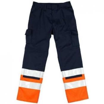 Mascot Patos Reflective Trousers Navy/Orange