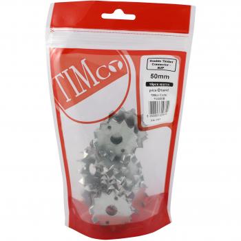 TIMco Double Timber Connector Galv 50mm / M12 TIMbag 15