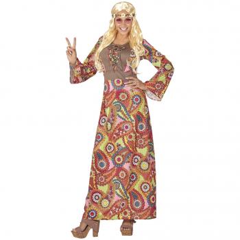 Déguisement Femme Hippie Multicolore