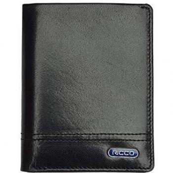 Ricco Men's RFID Safe Genuine Italian Leather Fold Wallet – S15 Red