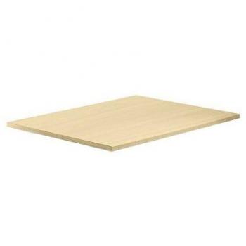 Mcbuero.de Tischplatte 80x80cm mit Systembohrung Ahorn