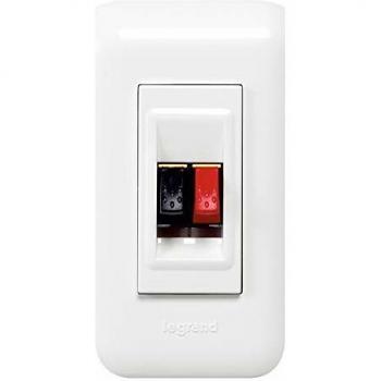 Legrand 078750 Prise Haut-parleur Mosaic, 1 Module, Blanc