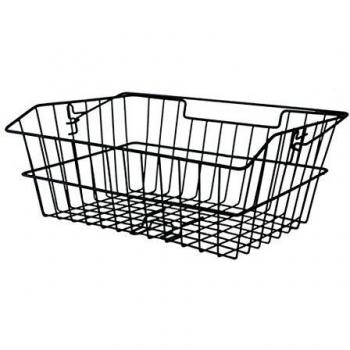 Mijnenpieper Noir Cargo Basket for Bikes – 39 × 30 × 17 cm, Mesh Hooks Included, Unisex