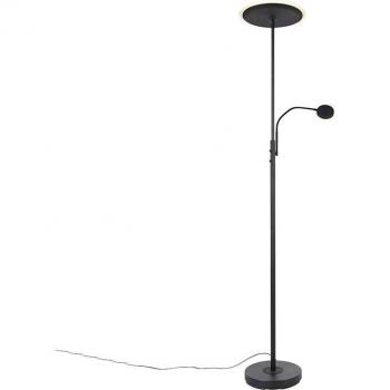 Lámpara de Lectura Moderna Negra con Brazo Ajustable y LED Regula­ble – Strela