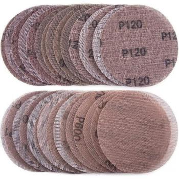 125mm Hook and Loop Sanding Discs, 30 Pcs, Grit 80-600