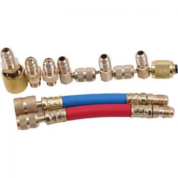 Conector Universal de Refrigerante y Acondicionamiento para Vehículos