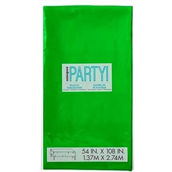 Nappe rectangulaire plastique verte 135 x 270 cm