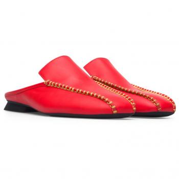 CAMPER mules rojos de piel para mujer, modelo K201218-002