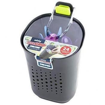 Minky Sure Grip Peg Pod Includes 24 Pegs Grips to Washing Line Strong and Secure