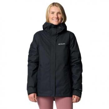 Giacca impermeabile 3 in 1 Columbia Hikebound II con cappuccio nera da donna