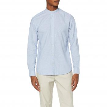 Jack & Jones Chemise Jjesummer Band L/s Noos Casual, Bleu