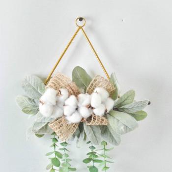 Simulatie Groen Blad Muurdecoratie Krans