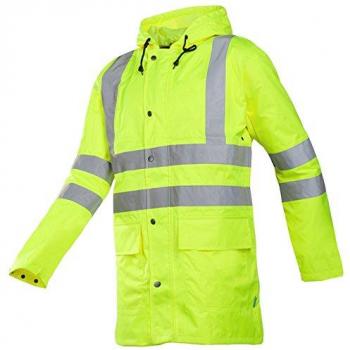Sioen 2XL Monoray High-Visibility Waterproof Jacket, Yellow