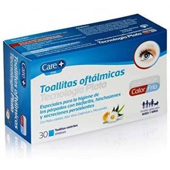 CARE+ TOALLITAS OFTALMICAS TECNOLOGIA PLATA 30 UNIDADES