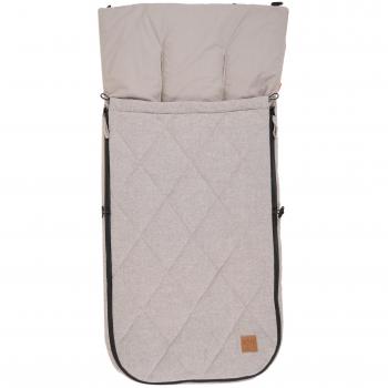 Kaiser Light Grey Nikko Melange Fußsack für Sommer‑Kinderwagen