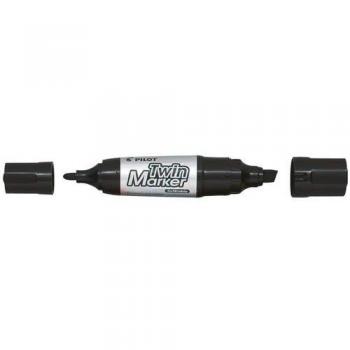 Pennarello Pilot Twin Nero